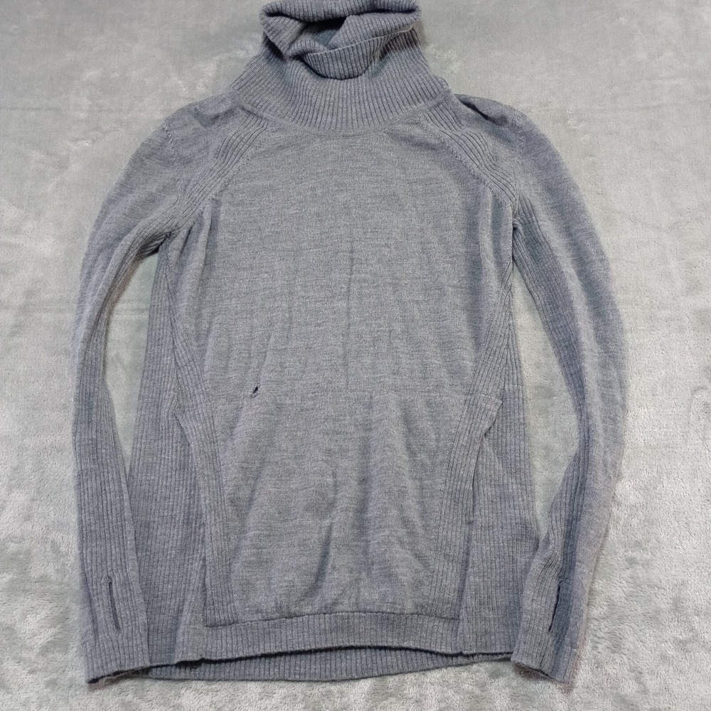 Lululemon Sweat And Savasana Sweater 100% Merino Wool Lightweight Women's 8 FLAW